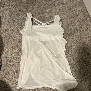 Lululemon white tank